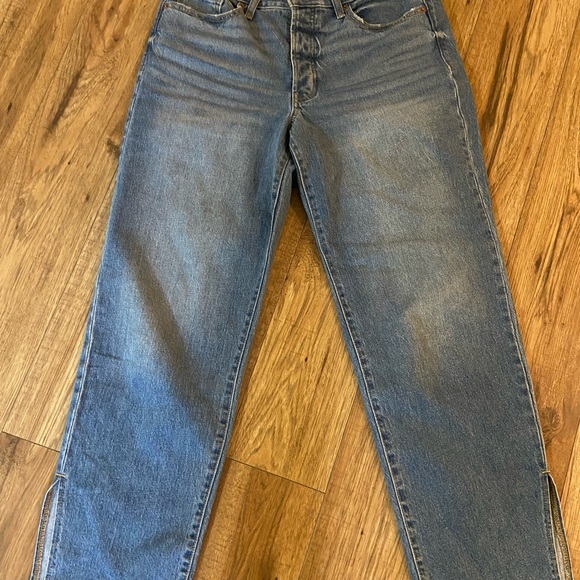 Old Navy button fly High-Waisted OG Loose Side-Slit Jeans for Women size 12 reg - Picture 5 of 5